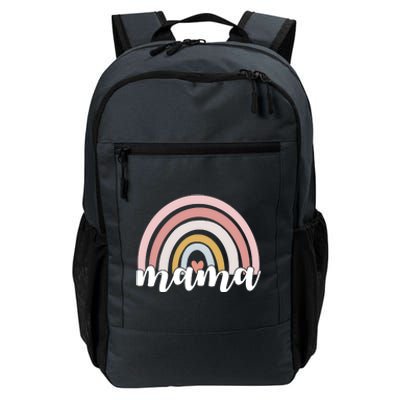 Retro Mama Pink Rainbow Cute Mothers Day Daily Commute Backpack