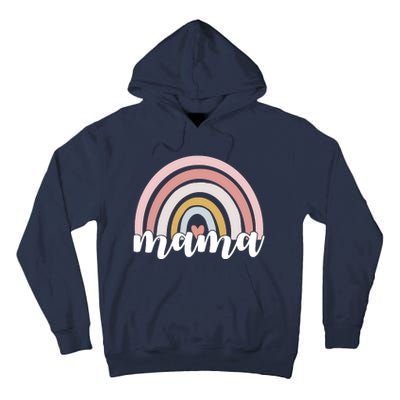 Retro Mama Pink Rainbow Cute Mothers Day Tall Hoodie