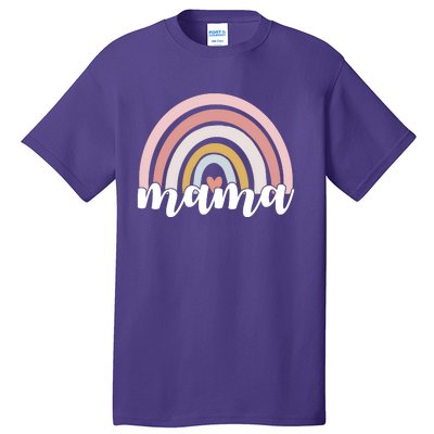 Retro Mama Pink Rainbow Cute Mothers Day Tall T-Shirt