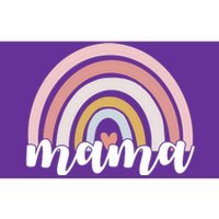 Retro Mama Pink Rainbow Cute Mothers Day Bumper Sticker