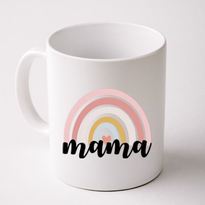 Retro Mama Pink Rainbow Cute Mothers Day Coffee Mug