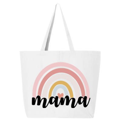 Retro Mama Pink Rainbow Cute Mothers Day 25L Jumbo Tote