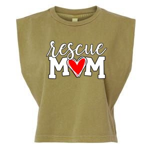 Rescue Mom Proud Dog Rescue Cat Rescue Mama Cool Gift Garment-Dyed Women's Muscle Tee