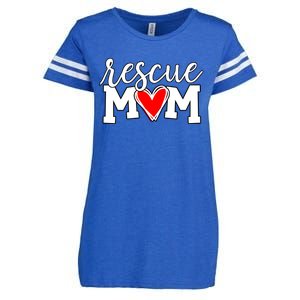 Rescue Mom Proud Dog Rescue Cat Rescue Mama Cool Gift Enza Ladies Jersey Football T-Shirt