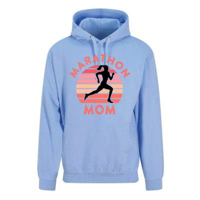 Running Mom Quote Marathon Mom Racing Racer Meme Gift Unisex Surf Hoodie