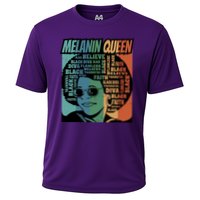 Retro Melanin Queen Quote Cooling Performance Crew T-Shirt