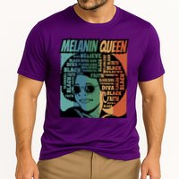 Retro Melanin Queen Quote Cooling Performance Crew T-Shirt