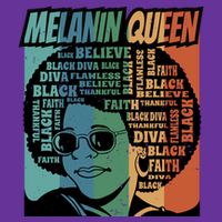 Retro Melanin Queen Quote Cooling Performance Crew T-Shirt