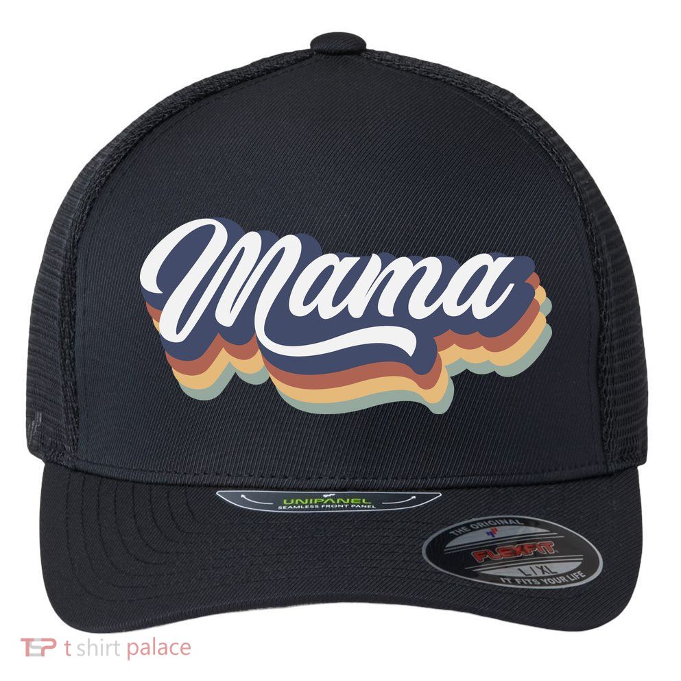 Retro Mama Flexfit Unipanel Trucker Cap