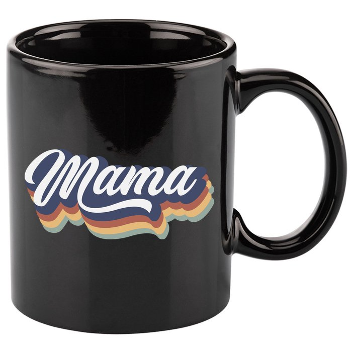 Retro Mama 11oz C Handle Ceramic Mug