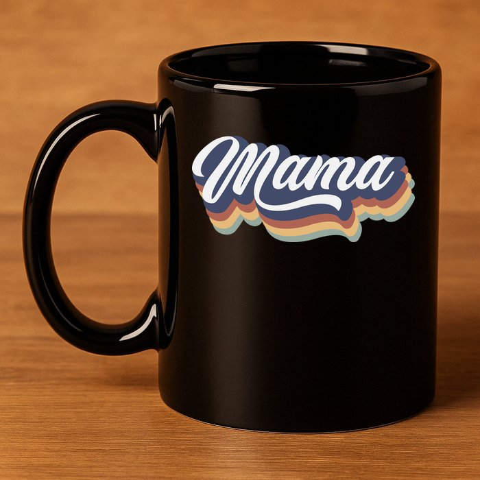 Retro Mama 11oz C Handle Ceramic Mug