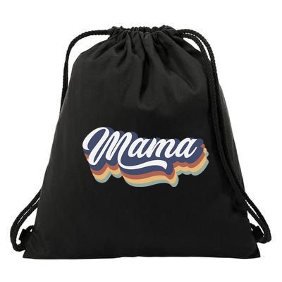 Retro Mama Drawstring Bag