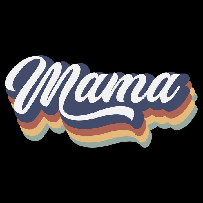 Retro Mama Flat Bill Trucker Hat