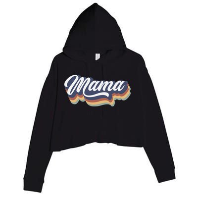 Retro Mama Crop Fleece Hoodie
