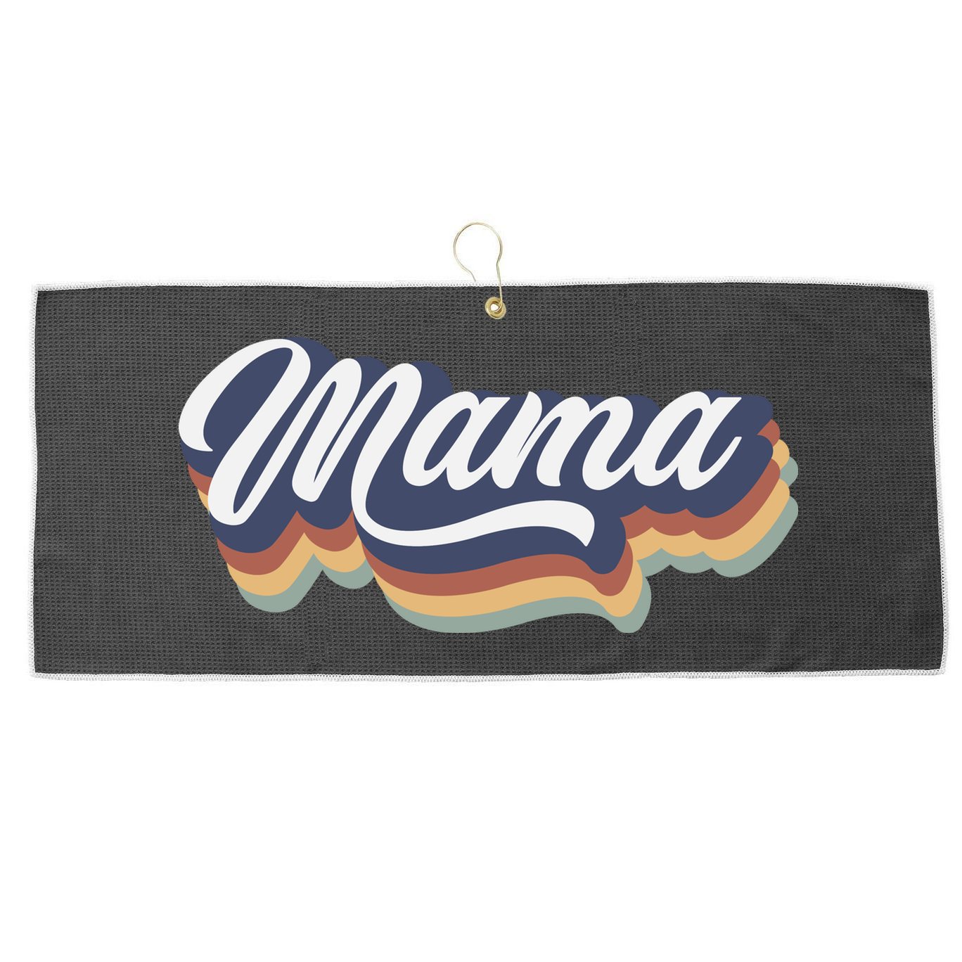 Retro Mama Large Microfiber Waffle Golf Towel