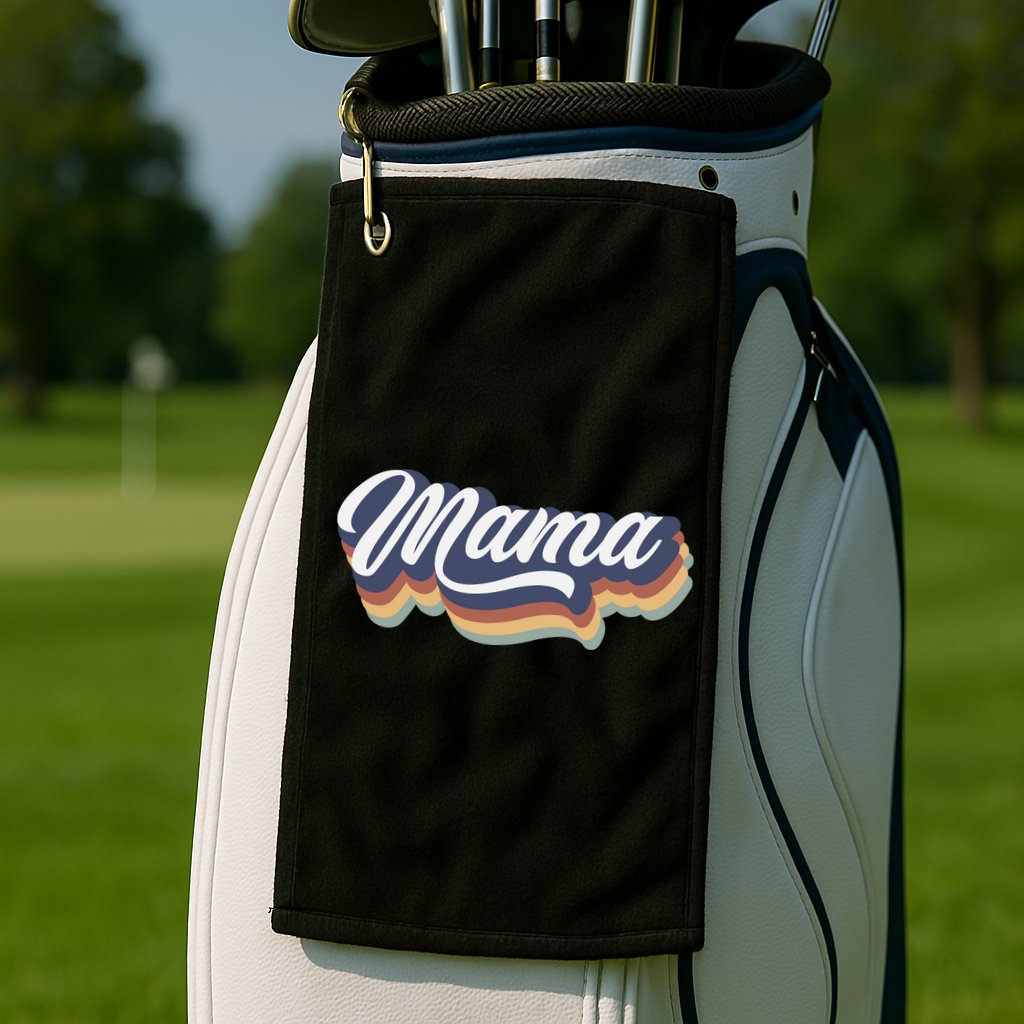 Retro Mama Golf Towel