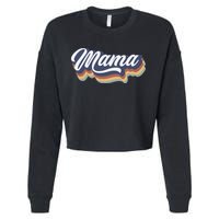 Retro Mama Cropped Pullover Crew
