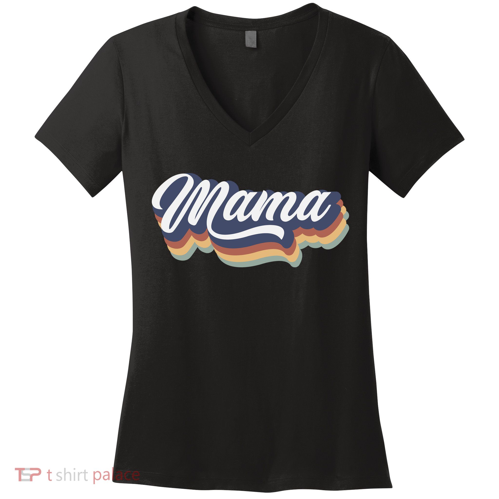 Retro Mama Women's V-Neck T-Shirt