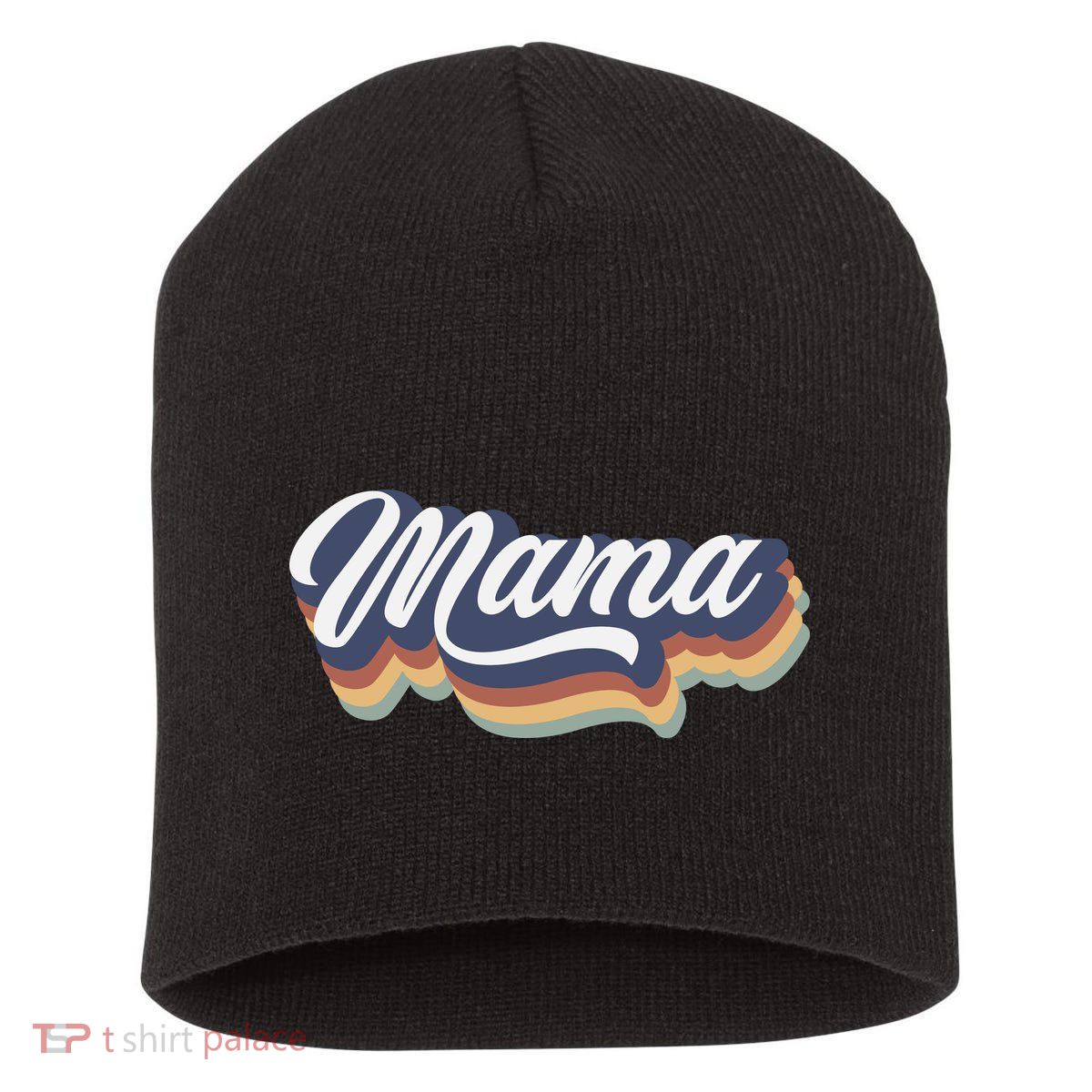 Retro Mama Short Acrylic Beanie