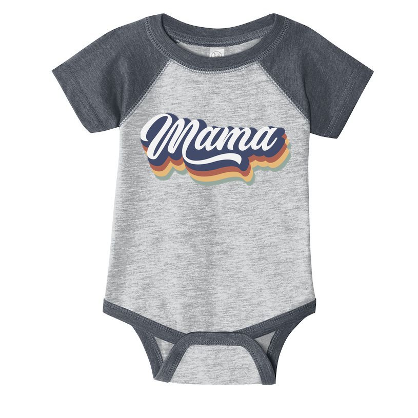 Retro Mama Infant Baby Jersey Bodysuit
