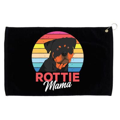 Rottie Mama Rottweiler Dog Mom Funny Mothers Day Gift Grommeted Golf Towel