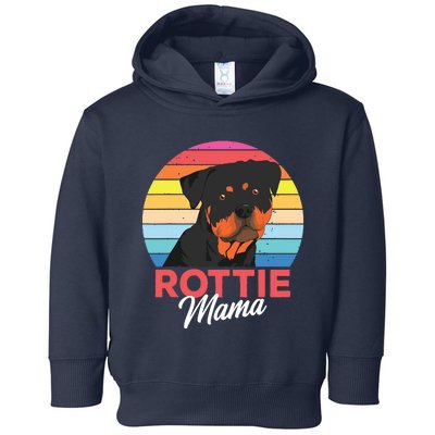 Rottie Mama Rottweiler Dog Mom Funny Mothers Day Gift Toddler Hoodie