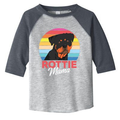 Rottie Mama Rottweiler Dog Mom Funny Mothers Day Gift Toddler Fine Jersey T-Shirt