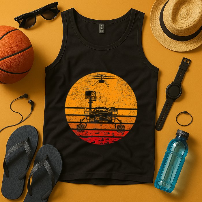 Retro Mars Rover Vintage Mars Landing Tank Top
