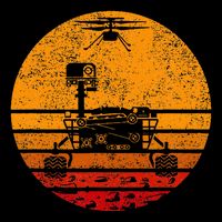 Retro Mars Rover Vintage Mars Landing Tank Top