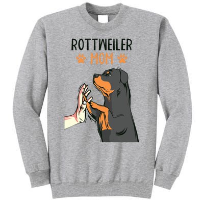 Rottweiler Mom Rottie Dog Mama Funny Mothers Day Tall Sweatshirt