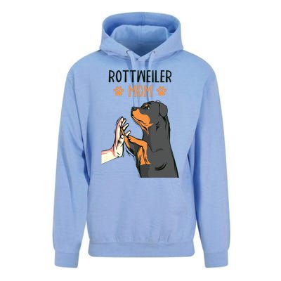 Rottweiler Mom Rottie Dog Mama Funny Mothers Day Unisex Surf Hoodie