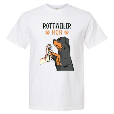 Rottweiler Mom Rottie Dog Mama Funny Mothers Day Garment-Dyed Heavyweight T-Shirt