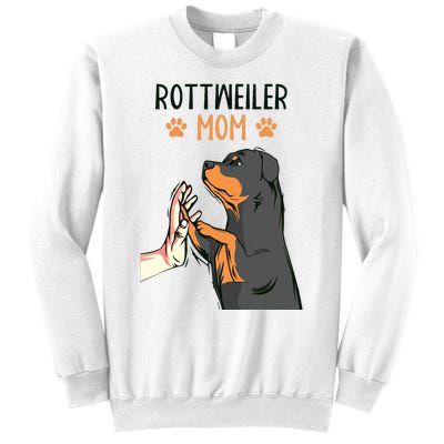 Rottweiler Mom Rottie Dog Mama Funny Mothers Day Sweatshirt