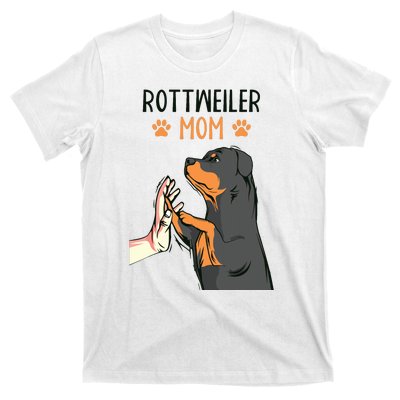 Rottweiler Mom Rottie Dog Mama Funny Mothers Day T-Shirt