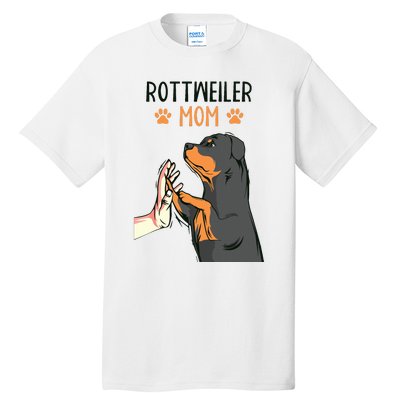 Rottweiler Mom Rottie Dog Mama Funny Mothers Day Tall T-Shirt