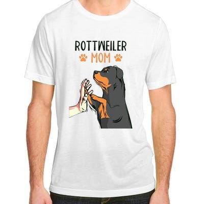 Rottweiler Mom Rottie Dog Mama Funny Mothers Day Adult ChromaSoft Performance T-Shirt