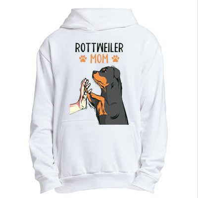 Rottweiler Mom Rottie Dog Mama Funny Mothers Day Urban Pullover Hoodie