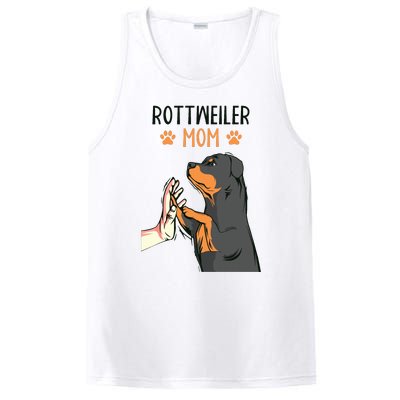 Rottweiler Mom Rottie Dog Mama Funny Mothers Day PosiCharge Competitor Tank