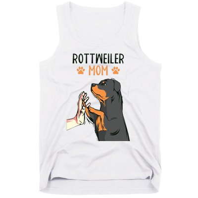 Rottweiler Mom Rottie Dog Mama Funny Mothers Day Tank Top