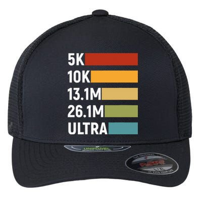 Running Marathon Runner Jogging Flexfit Unipanel Trucker Cap