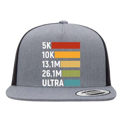 Running Marathon Runner Jogging Flat Bill Trucker Hat