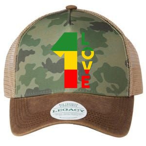 Reggae Music Rastafarian 1 Love Rasta Jamaica Legacy Tie Dye Trucker Hat