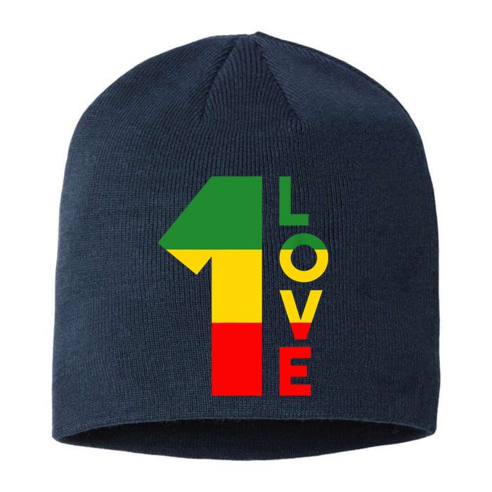 Reggae Music Rastafarian 1 Love Rasta Jamaica Sustainable Beanie