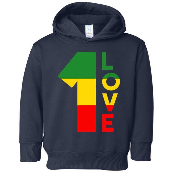 Reggae Music Rastafarian 1 Love Rasta Jamaica Toddler Hoodie