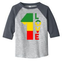 Reggae Music Rastafarian 1 Love Rasta Jamaica Toddler Fine Jersey T-Shirt