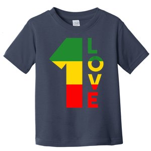 Reggae Music Rastafarian 1 Love Rasta Jamaica Toddler T-Shirt