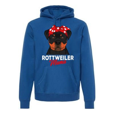 Rottweiler Mama Rottie Dog Mom Funny Mothers Day Gift Premium Hoodie