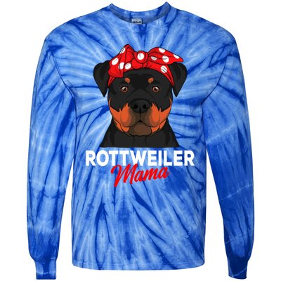 Rottweiler Mama Rottie Dog Mom Funny Mothers Day Gift Tie-Dye Long Sleeve Shirt