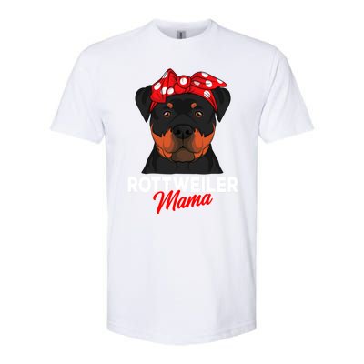 Rottweiler Mama Rottie Dog Mom Funny Mothers Day Gift Softstyle® CVC T-Shirt