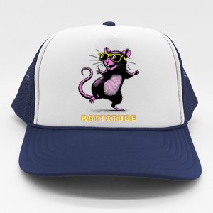 Rat Meme Rattitude Rat Sunglasses Dancing Trucker Hat